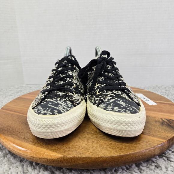 Converse Womens 9 CTAS All Star Ox Gemma Low Black White Oreo Y2K Daily Sneakers - Picture 4 of 12